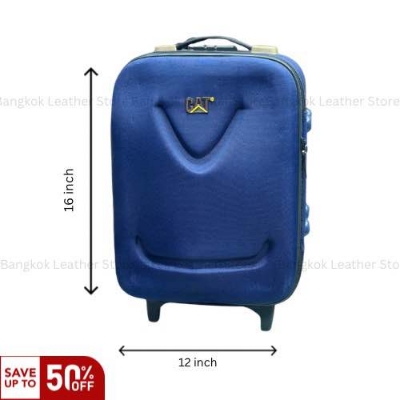 Picture of 16 Inch Carry-on Travel Luggage Bag Premium Quality- Black Trolley Suitcase for Travel - Durable & Lightweight