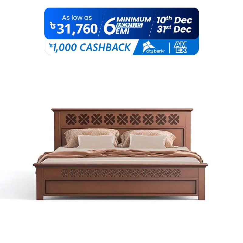 Picture of Regal WOODEN BED- FLORIDA BDH-371-3-1-20 (King Bed)