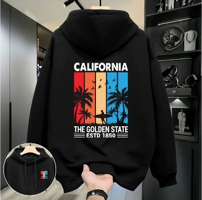 Picture of Mens Cotton Fabeic Hoodie For Men H-438