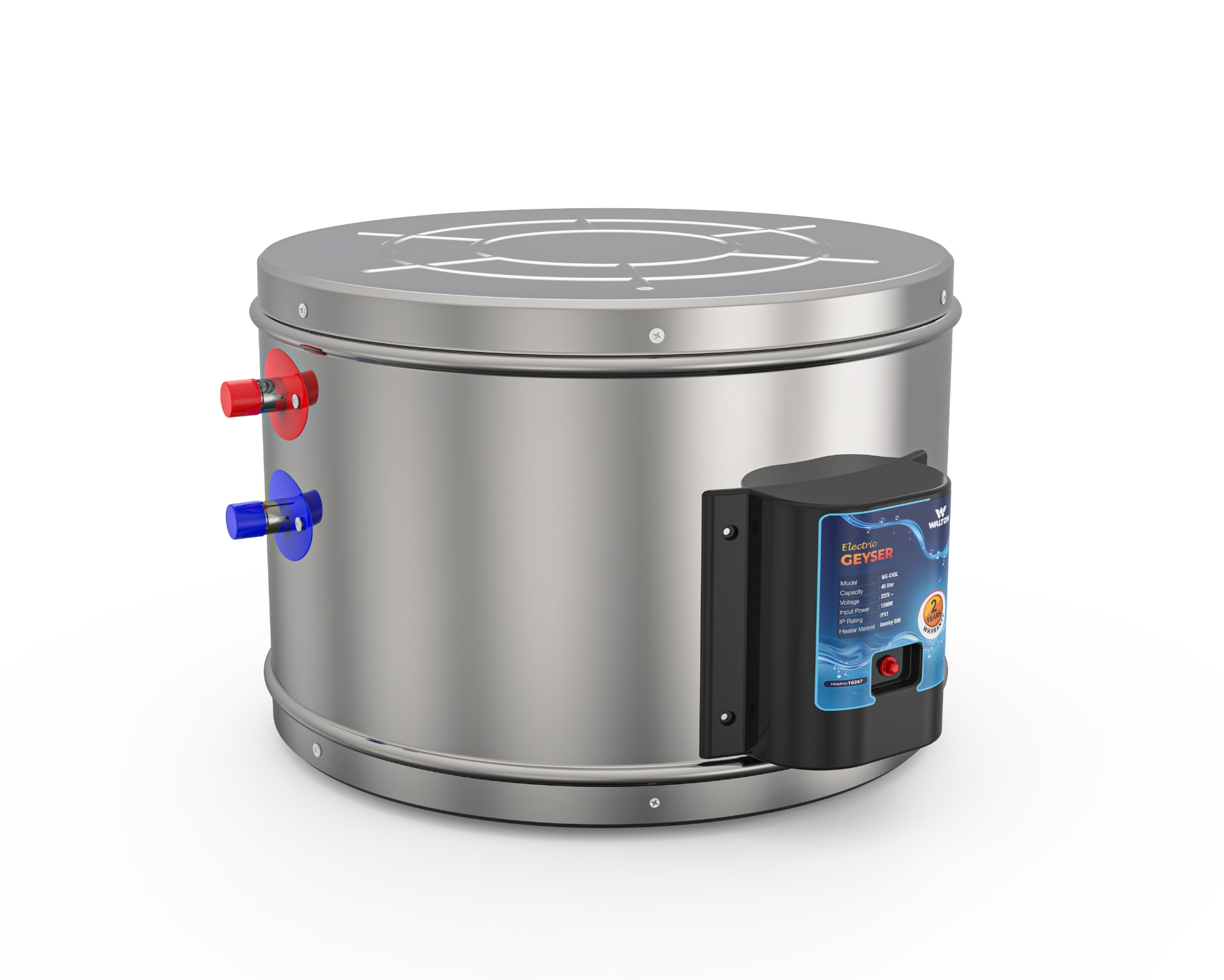 Walton 45 Liter Stainless Steel Electric Water Heater/Geyser (WG-C45L) Electropiaonline shop bangladeshothoba.com