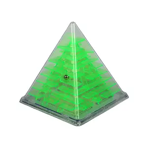 Ball Roll Pyramid Game | Handheld Multi-Level Maze | Gravity-Powered Focus Toy