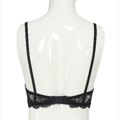 Picture of Black Color Cotton Foam Bra with Wireless For Women