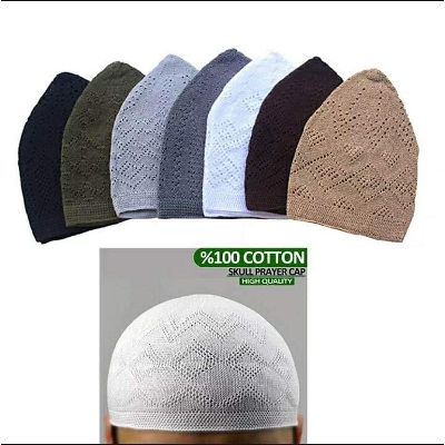 Picture of 3pcs Prayer Caps Namaz Tupi Muslim - Cap For Men - Cap For Men