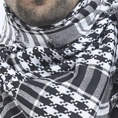 Picture of Soft Cotton Head scarf (40/40 inch) Haji Rumal/Gamcha Muslim Busana/Tie/Cap Hazi Pagri/Keren/Towel Men's Hijab/Hejab Tupi/Hat for Men-Black