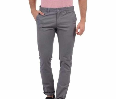 Picture of Slim-Fit Chino Gabardine Pants - Light Ash