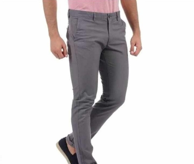 Picture of Slim-Fit Chino Gabardine Pants - Light Ash