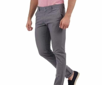 Picture of Slim-Fit Chino Gabardine Pants - Light Ash