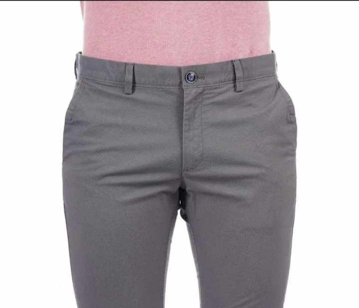 Picture of Slim-Fit Chino Gabardine Pants - Light Ash