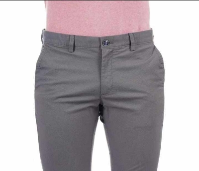 Picture of Slim-Fit Chino Gabardine Pants - Light Ash