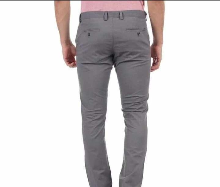 Picture of Slim-Fit Chino Gabardine Pants - Light Ash
