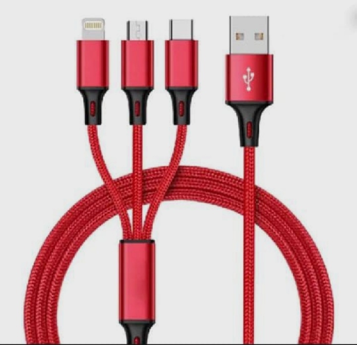 Picture of 3 in 1 USB Cable For Android Travel Multi Fast Charging Charger USB Type C Type-c Micro USB Cable For Mobile Phone