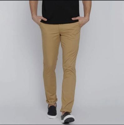 Picture of Exclusive khaki pants men Stretch khaki colour pant khaki gabardine pant for men khaki denim pant for men