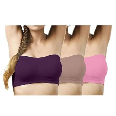 Picture of Tube Bra Women Wearing Stepless Bra Sana Body Bra