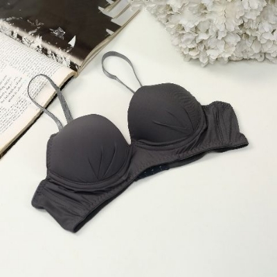 Picture of Ash Color Cotton Foam Bra with Wire For Women