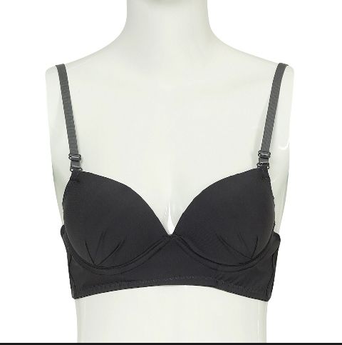 Picture of Ash Color Cotton Foam Bra with Wire For Women