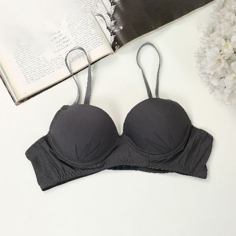 Picture of Ash Color Cotton Foam Bra with Wire For Women