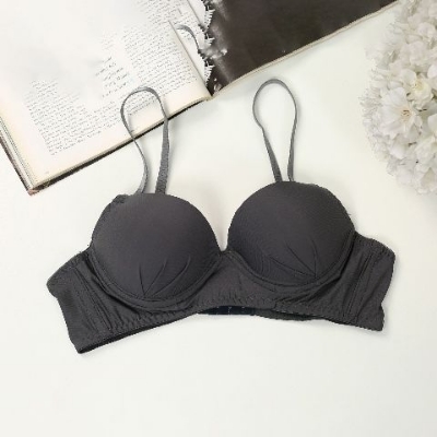 Picture of Ash Color Cotton Foam Bra with Wire For Women