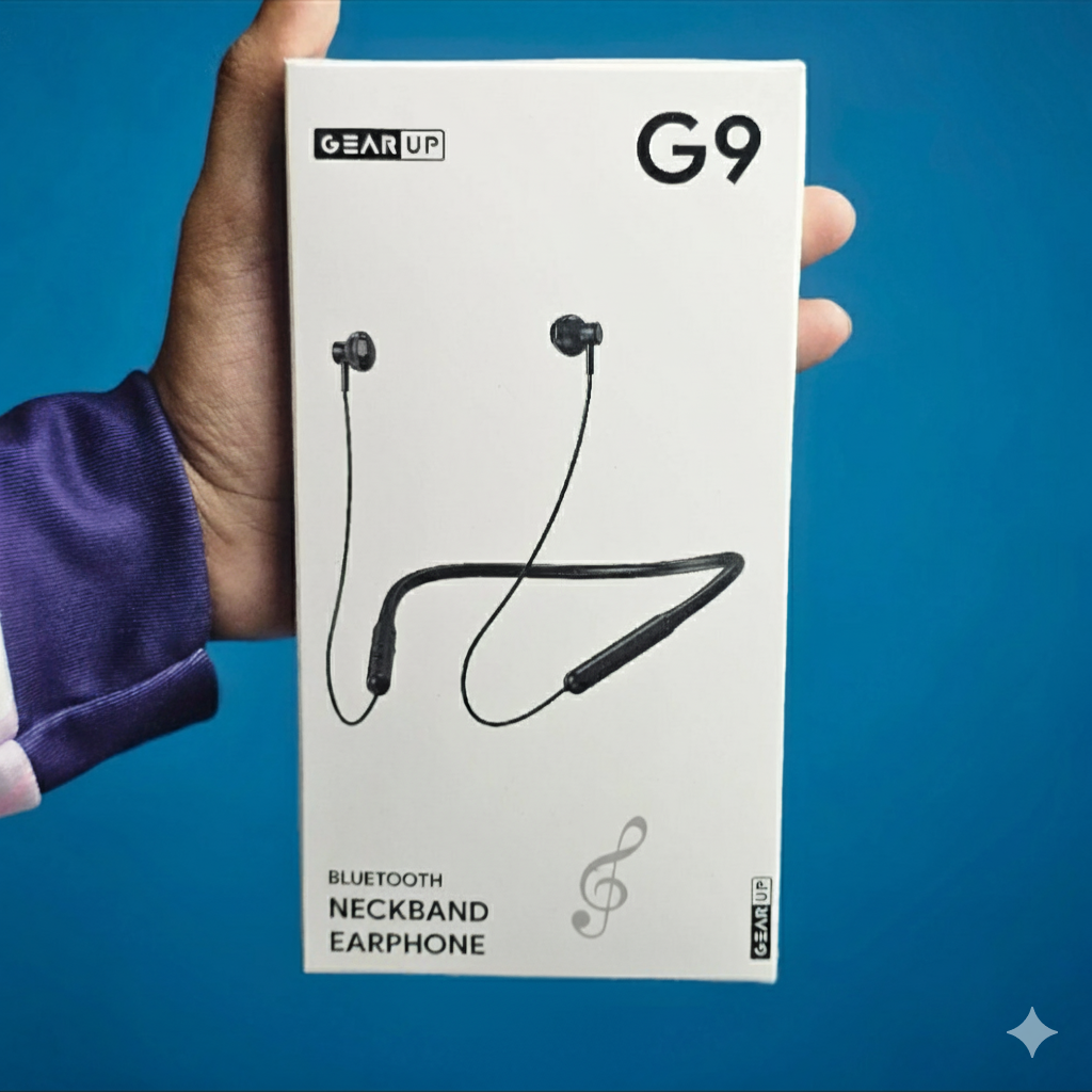 Picture of GearUP G9 Neckband Magnetic Metal Earphone With Good Quality Microphone