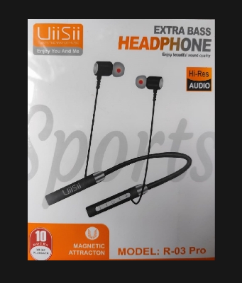 Picture of Uiisii R03 Pro High Quality Wireless Bluetooth Neckband Extra Bass Headphone