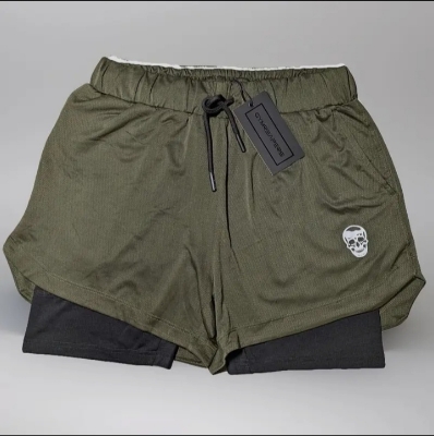 Picture of Adult swimming trunks, men's swimsuits, anti-embarrassing, double-layered boxer hot spring men's swim trunks, quick-drying adult swim trunks