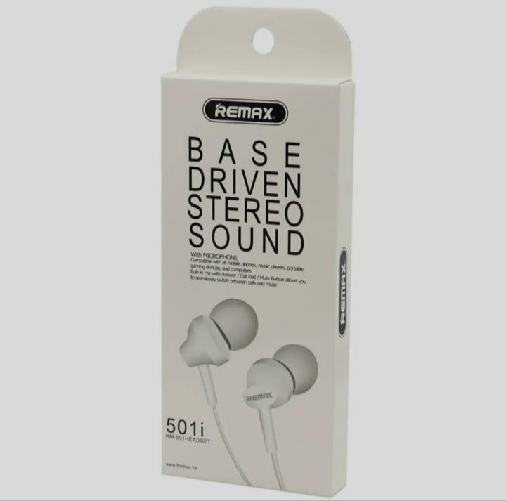 Picture of Remex 501i Wired Earphones with Mic High-Quality Sound