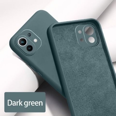 Picture of For Xiaomi Mi 11 Lite / Mi 11 Lite 5G / Xiaomi 11 Lite 5G NE Heavy Strong Liquid Silicone Soft Gel Rubber Shockproof Cover Phone Case For Mi 11 Lite Back Cover
