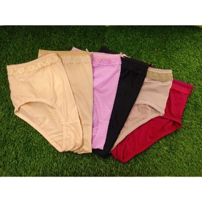 Picture of Stretch panty synthetic panty soft panty comfortable pant womens wear panty stylish panty 2Pcs