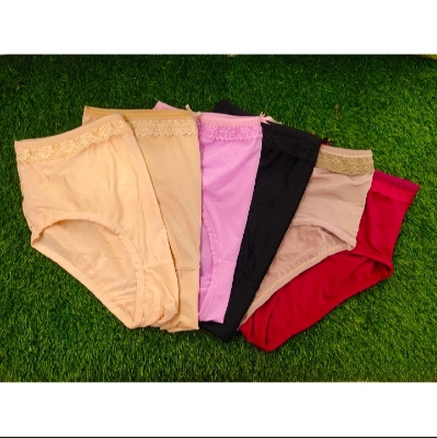 Picture of Stretch panty synthetic panty soft panty comfortable pant womens wear panty stylish panty 2Pcs