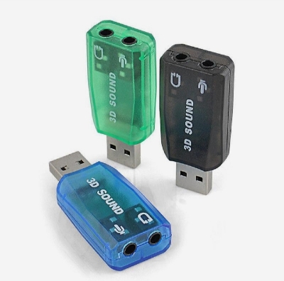 Picture of USB 2.0 Sound Card 3D USB Audio 5.1 Channel External Adapter 3.5mm