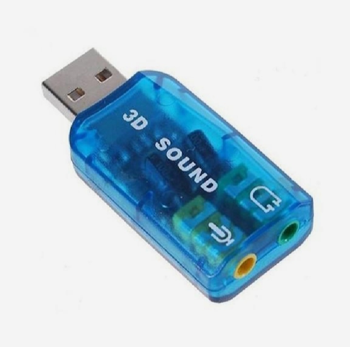 Picture of USB 2.0 Sound Card 3D USB Audio 5.1 Channel External Adapter 3.5mm