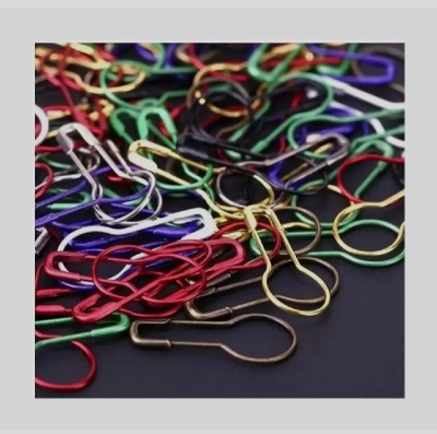 Picture of Hijab Pin For Women 10-pcs Multicolor Small Size Metal Coilless Hijab Safety Pins