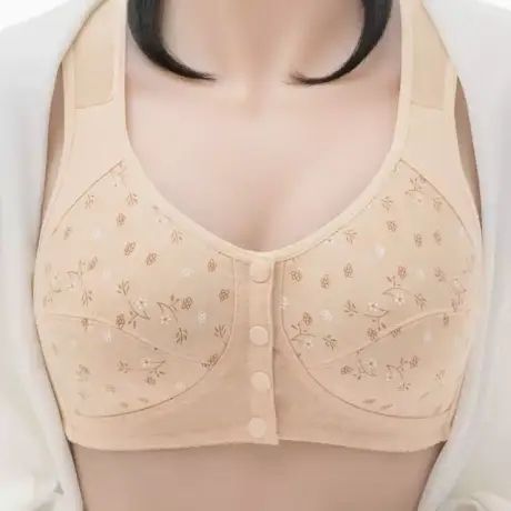 Picture of Printed Bra Maternity Bra Front Button Bra Silk Bra Comfortable Bra Ladies'UndergarMents-Bra
