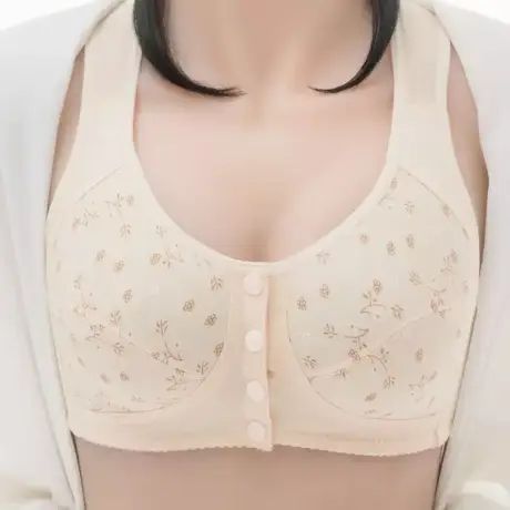 Picture of Printed Bra Maternity Bra Front Button Bra Silk Bra Comfortable Bra Ladies'UndergarMents-Bra
