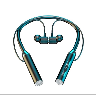 Picture of Wireless Headphones Bluetooth 5.0 Neckband Earphones Silicone Hifi 9D Stereo Sports Headset Halter Waterproof Magnetic Earbuds