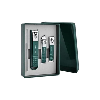 Picture of 4pcs/set Nail Clippers With Nail File Set Sharp Edge Fingernail And Toenail Clipper Cutter Nail File - 4pcs