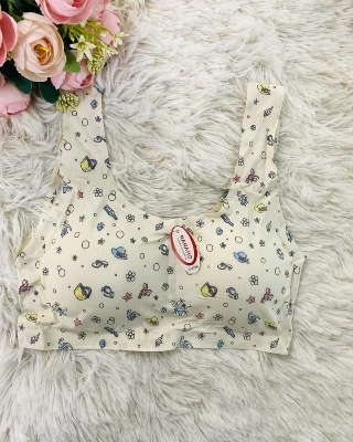 Picture of Women's Ice Silk Padded, With Removable Pads Wire Free Regular Bra Sports bra