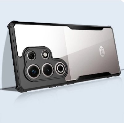 Picture of Back Cover For itel S25 Ultra (Transparent, Black)