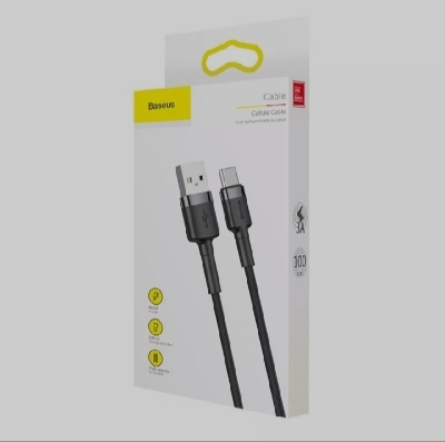 Picture of Baseus Cafule USB Type-C Cable: Durable 3A Fast Charging Cable for Simultaneous Charging and Data Transfer