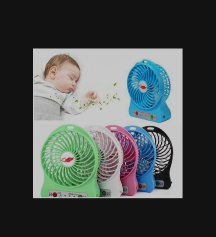 Picture of Powerful Li-ion Battery Rechargeable Small Fan Mini cooling Fan