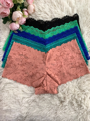 Picture of Women Panty Lace Seamless transparent Girls mesh low waist hot female triangle Ladies underwear 5Pcs Set