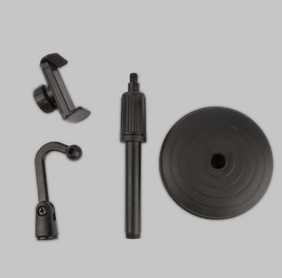 Picture of Desktop Mobile Phone Holder Stand 360 Rotate for Live Streaming Shoot YouTube TikTok Video Round Base Smartphone