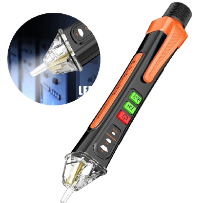 Picture of Non Contact Voltage Detector Circuit Tester Dual Range Voltage 12V-1000V Live Wire Electrical Tester with Alarm Flashlight