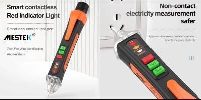 Picture of Non Contact Voltage Detector Circuit Tester Dual Range Voltage 12V-1000V Live Wire Electrical Tester with Alarm Flashlight