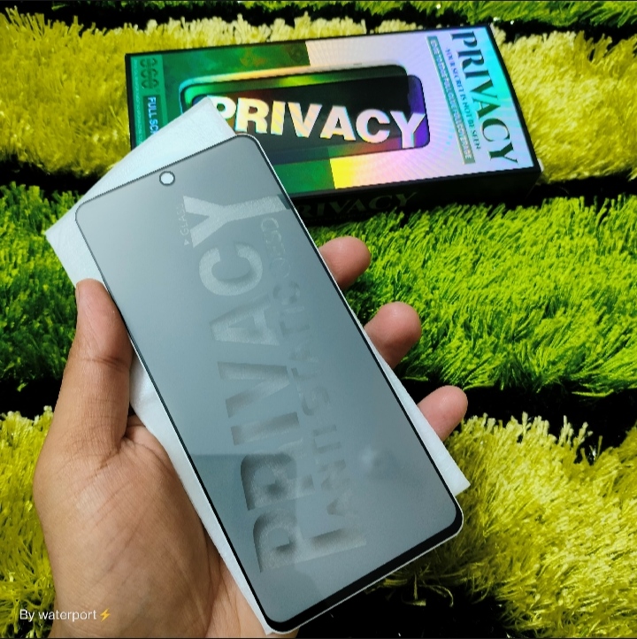 Picture of For Redmi Note 13 / Redmi Note 13 Pro 4g/5g Screen Protector Privacy Anti Secret Tampered Glass Full Screen Premium Full Curved Gorila Glass Screen Protector