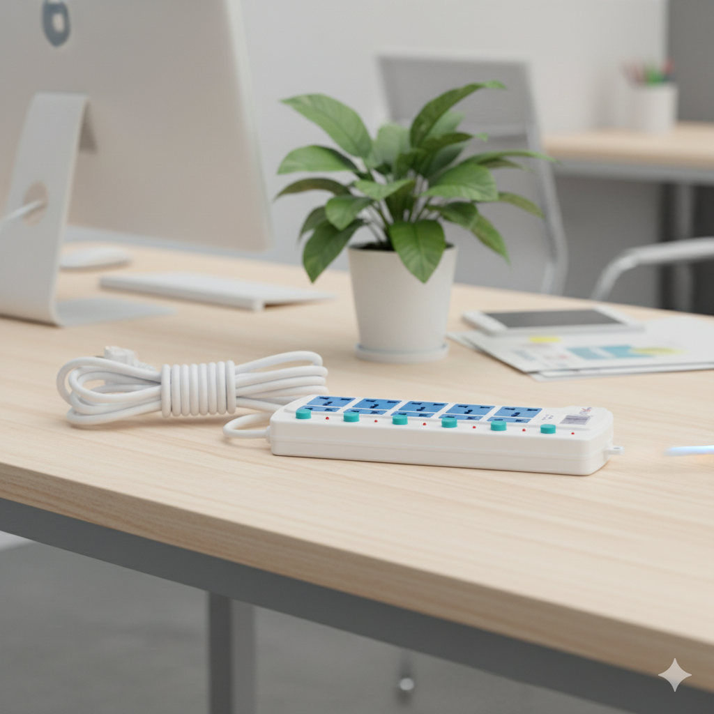 Picture of Maxline ML-825 Multiplug 10 Port Extention Socket 2 Meters Cable