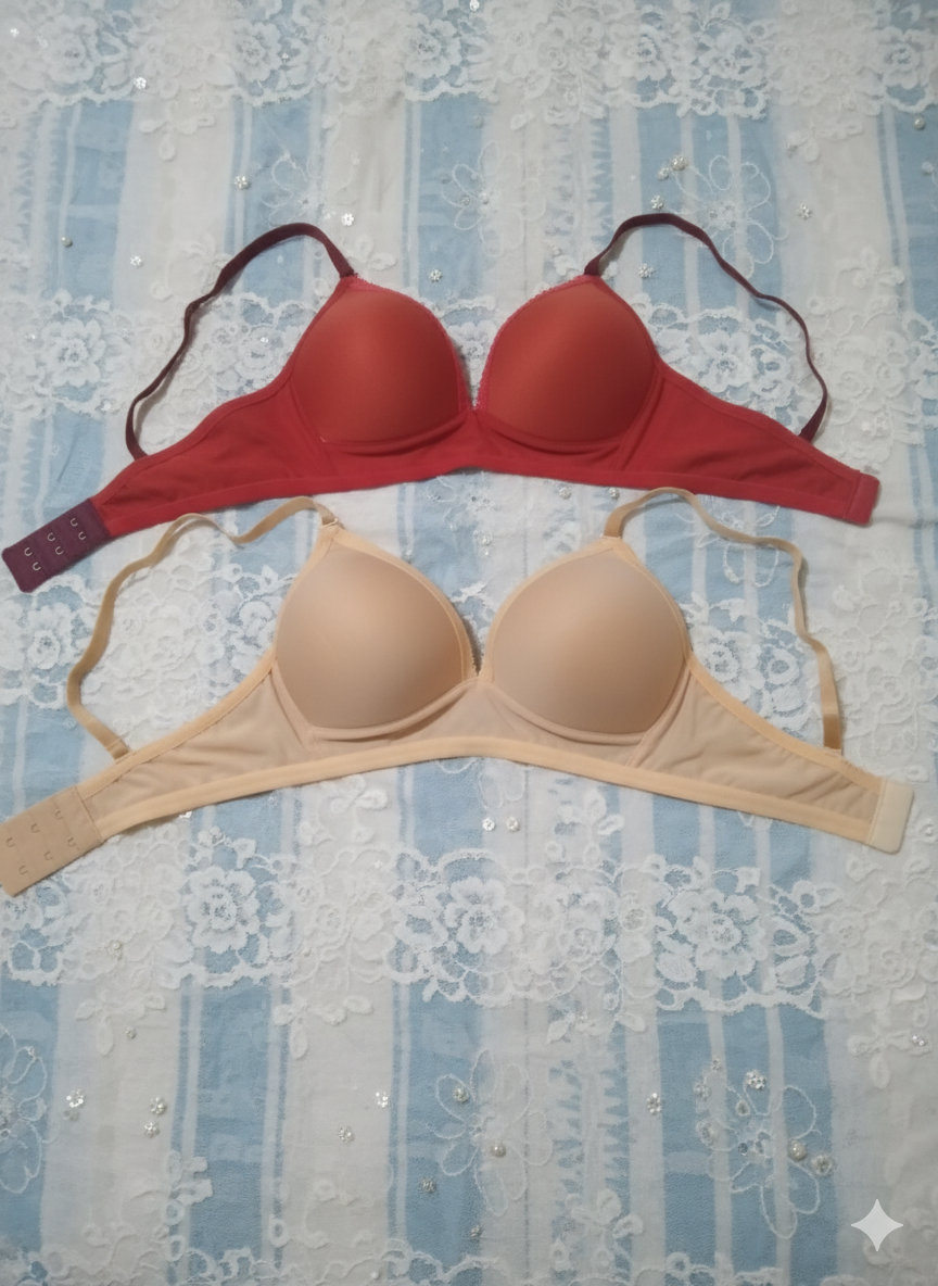 Picture of Women's Cotton Padded Wire-Free Seamless Tube Bra - Convertible Straps