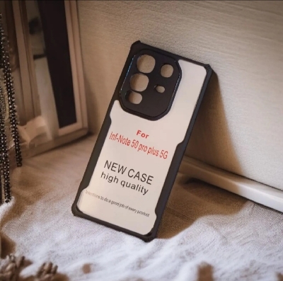 Picture of For Infinix Note 50 Pro Plus 5G (Infinix Note 50 Pro+) Edge-Reinforced Shockproof Cushion Back Clear Hybrid Transparent Hard Cover Casing