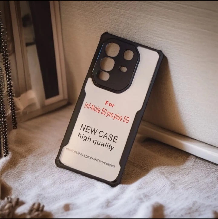 Picture of For Infinix Note 50 Pro Plus 5G (Infinix Note 50 Pro+) Edge-Reinforced Shockproof Cushion Back Clear Hybrid Transparent Hard Cover Casing