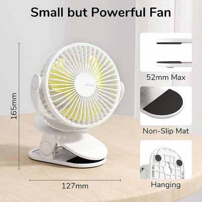 Picture of Jisulife FA29A Clip On Desk Fan 4000mAh Rechargeable 4 Speed Modes