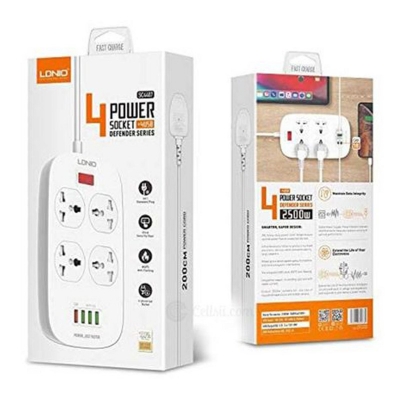 Picture of LDNIO SC4407 Power Socket 4 USB QC3.0 Multiplug